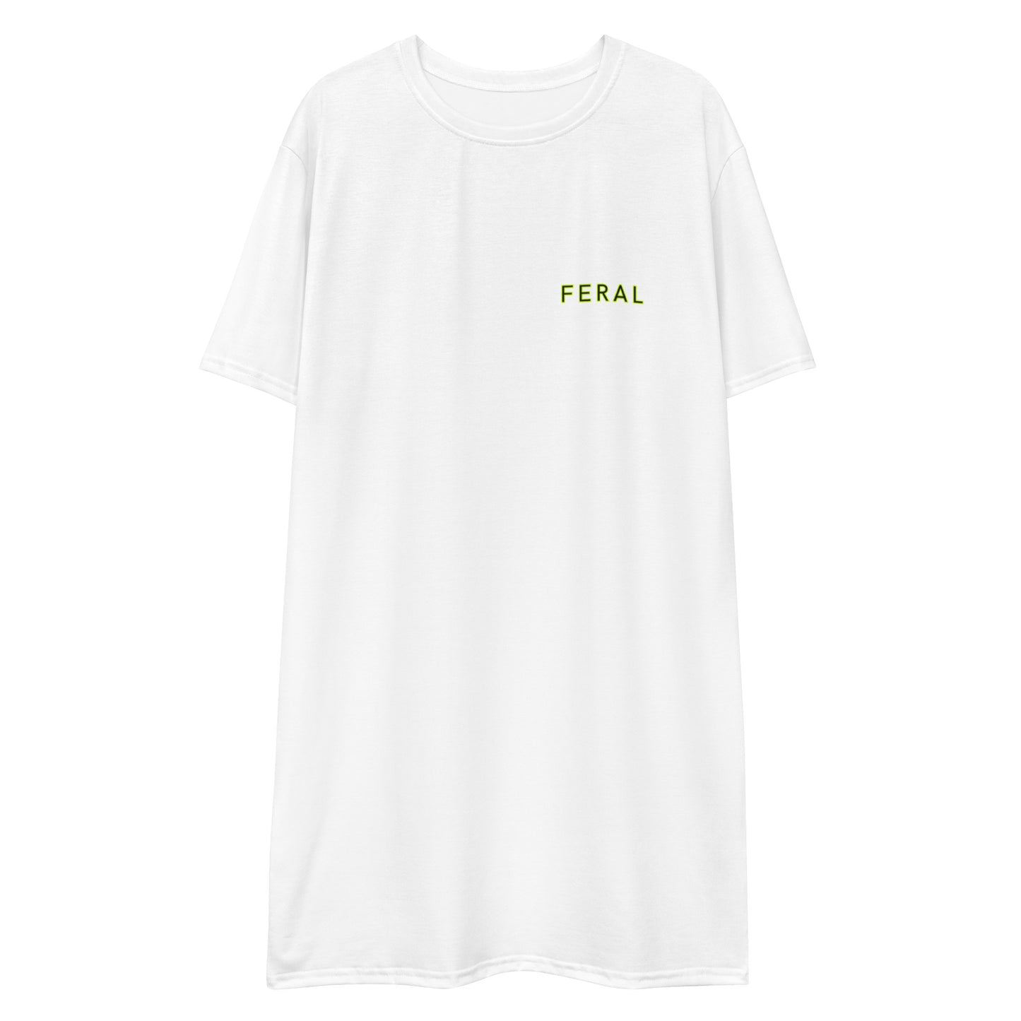 FERAL Lime T-shirt dress