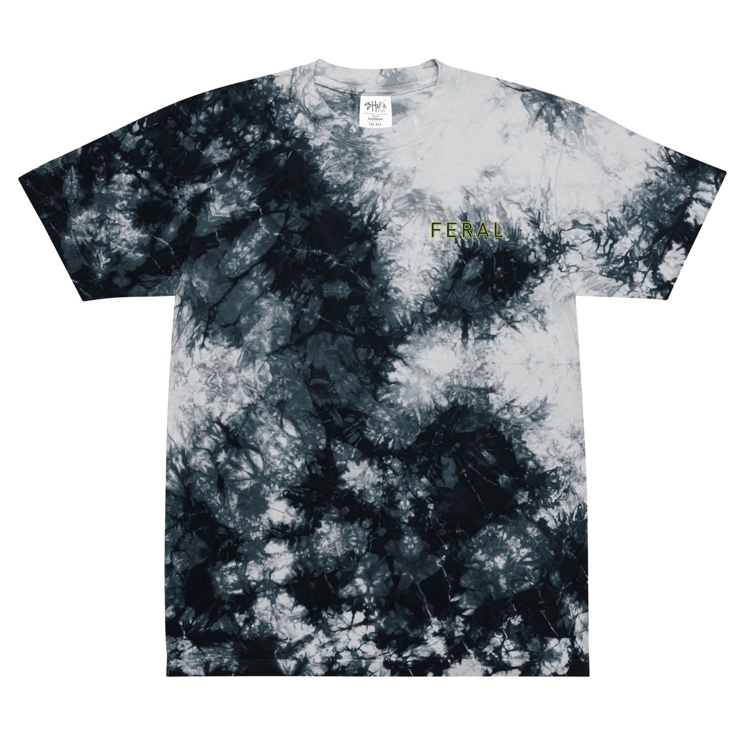 FERAL Lime Oversized tie-dye t-shirt