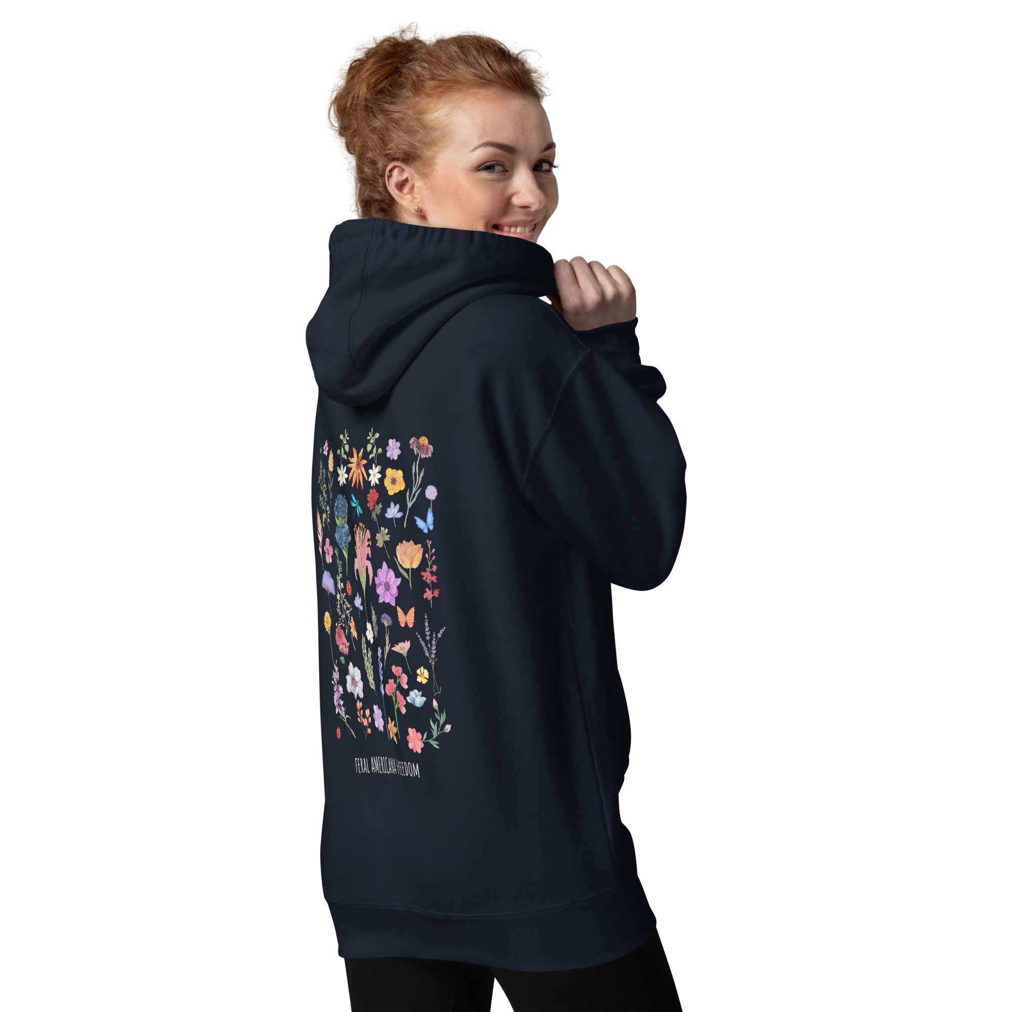 Facts fashion floral hoodie