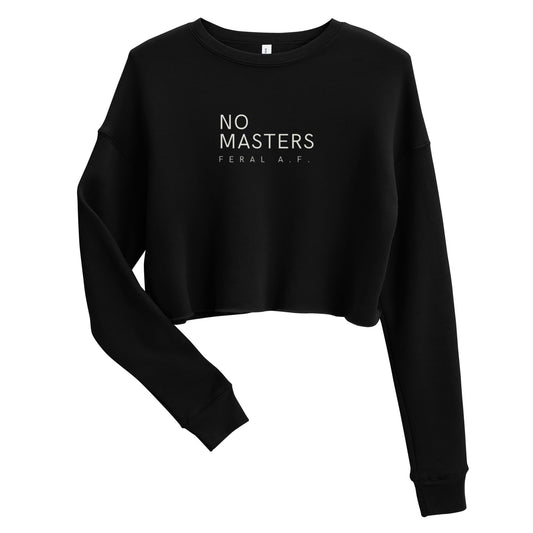 No Master's Crop Sweatshirt