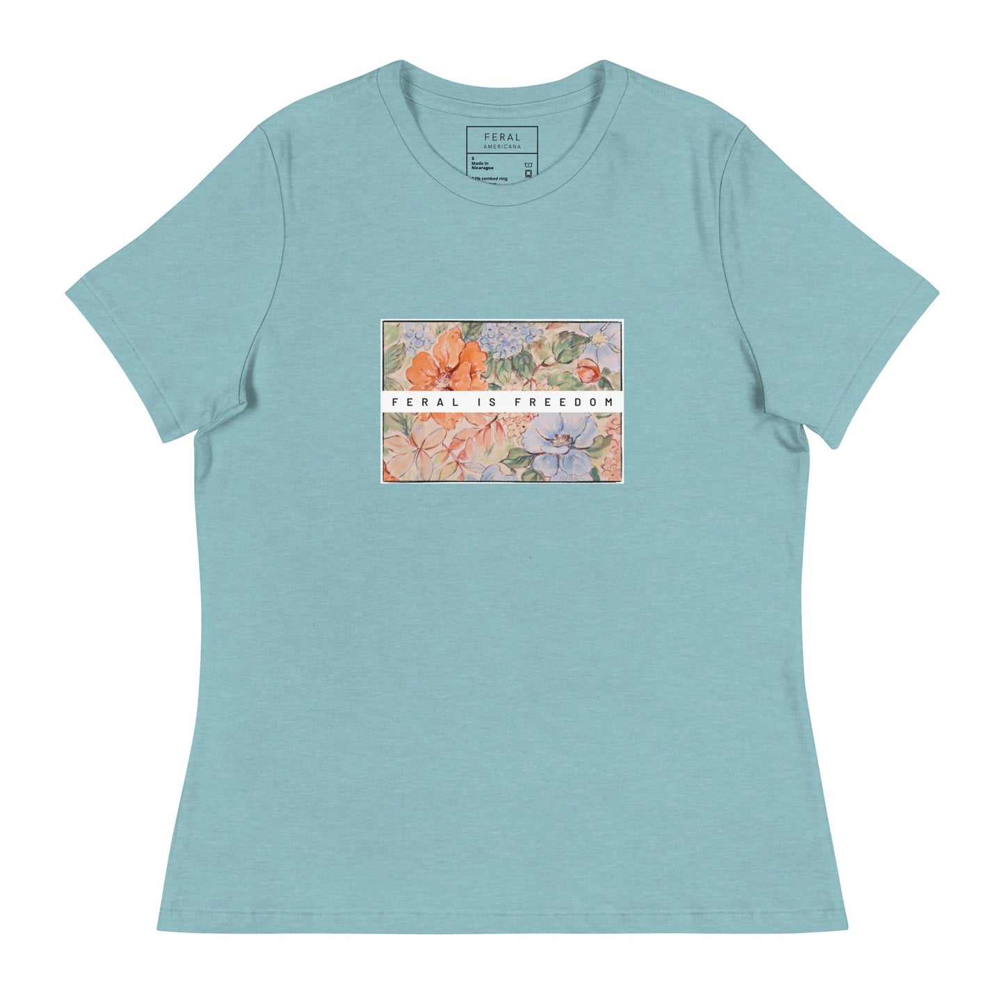 FiF Floral Banner Women's Relaxed T-Shirt