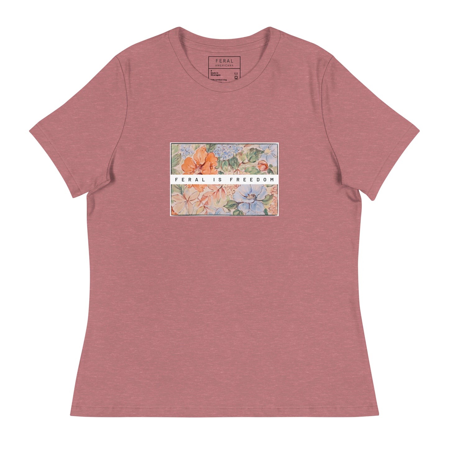 FiF Floral Banner Women's Relaxed T-Shirt