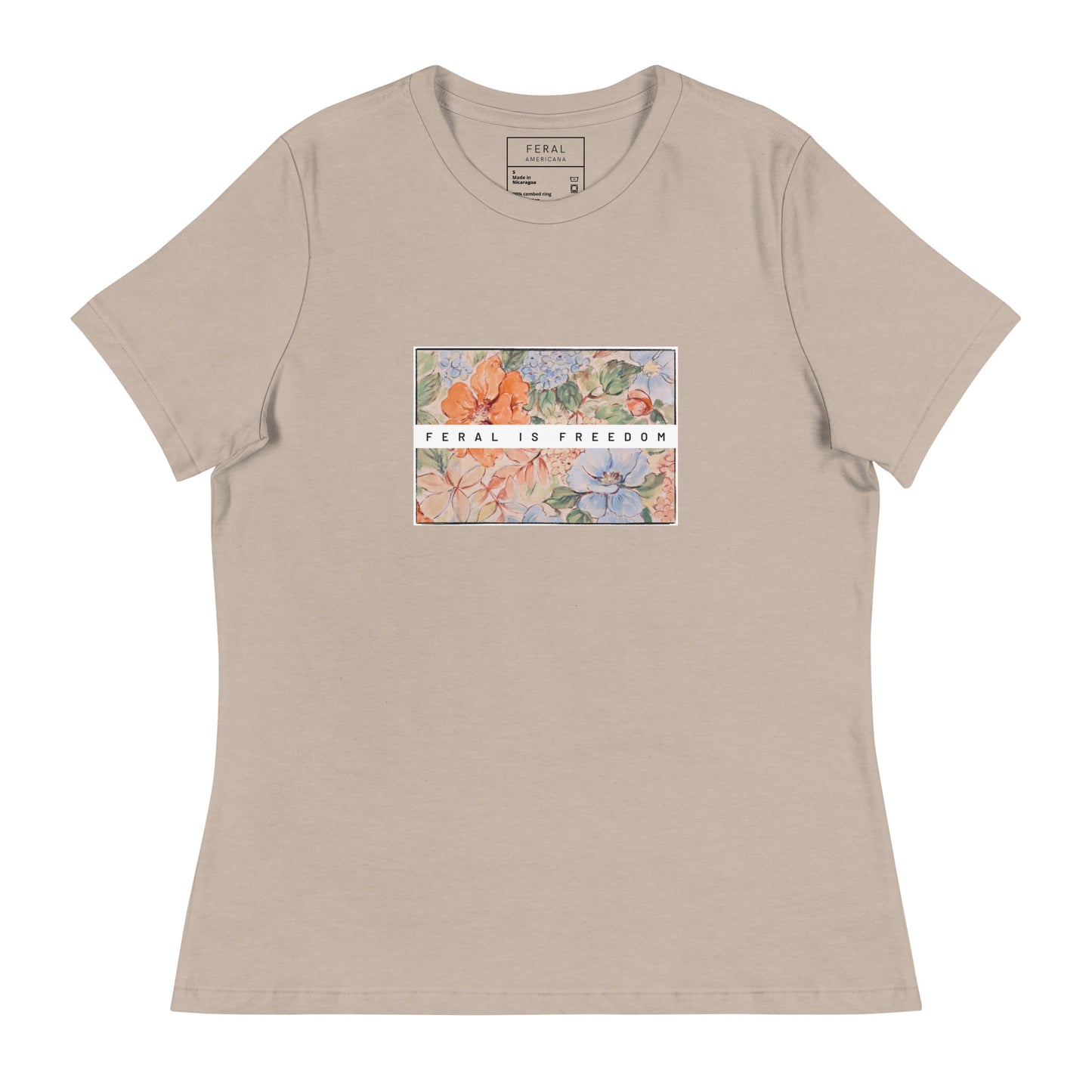 FiF Floral Banner Women's Relaxed T-Shirt