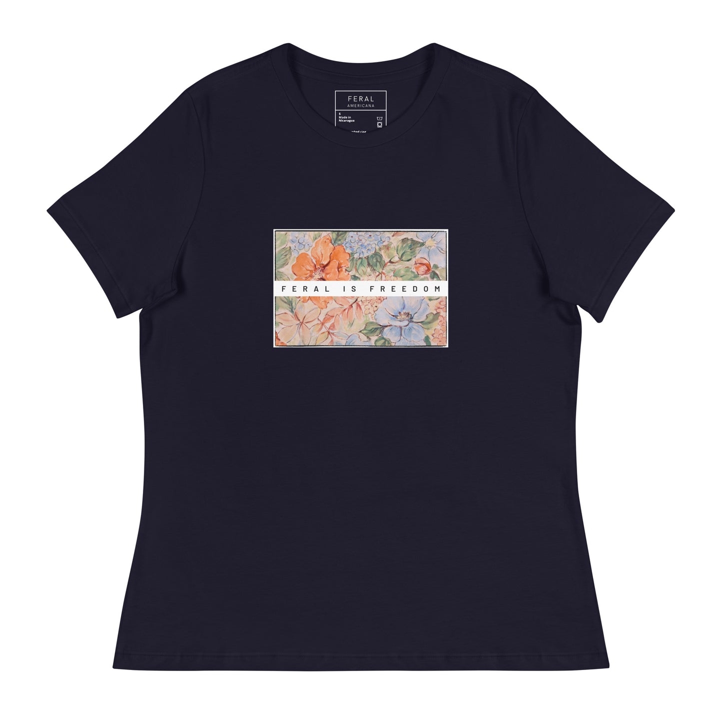 FiF Floral Banner Women's Relaxed T-Shirt